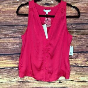 Joie Fuchsia Sleeveless Blouse